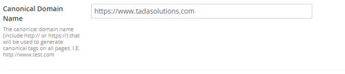 Umbraco Canonical Domain Name