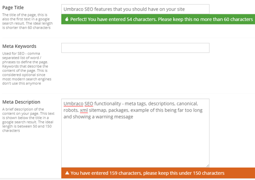 Umbraco SEO
